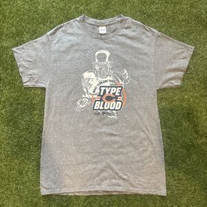NFL Chicago Bears Type C Blood Gray Tee Shirt Men’s Size Medium Heartland Blood